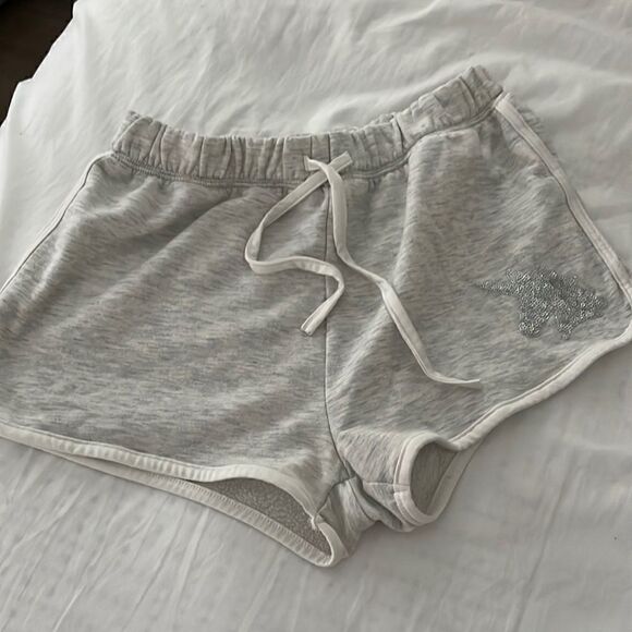 Btween gray and white unicorn sparkle shorts sz 14 or 7 - Picture 1 of 3